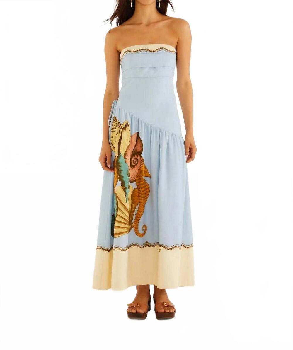 NEW FARM RIO souvenir mixed scarf maxi dress in multicolor